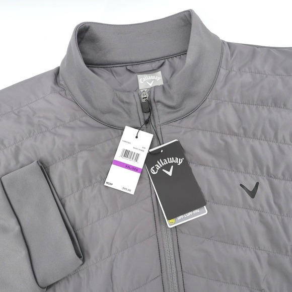 Callaway Other - NEW Callaway Golf Jacket Gray Hybrid Quilted Full Zip UPF 50 XXL‎ MSRP $95